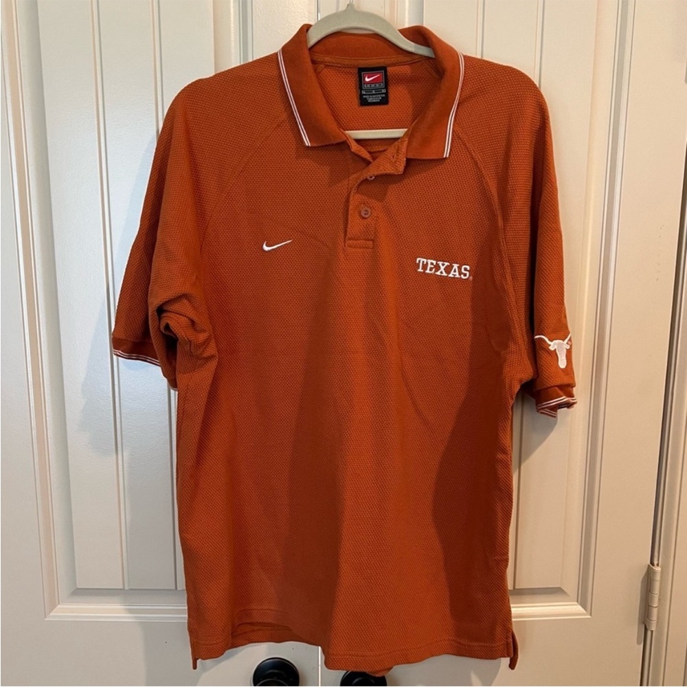 ❤️Nike - Burnt Orange Texas Longhorns Polo Shirt - L